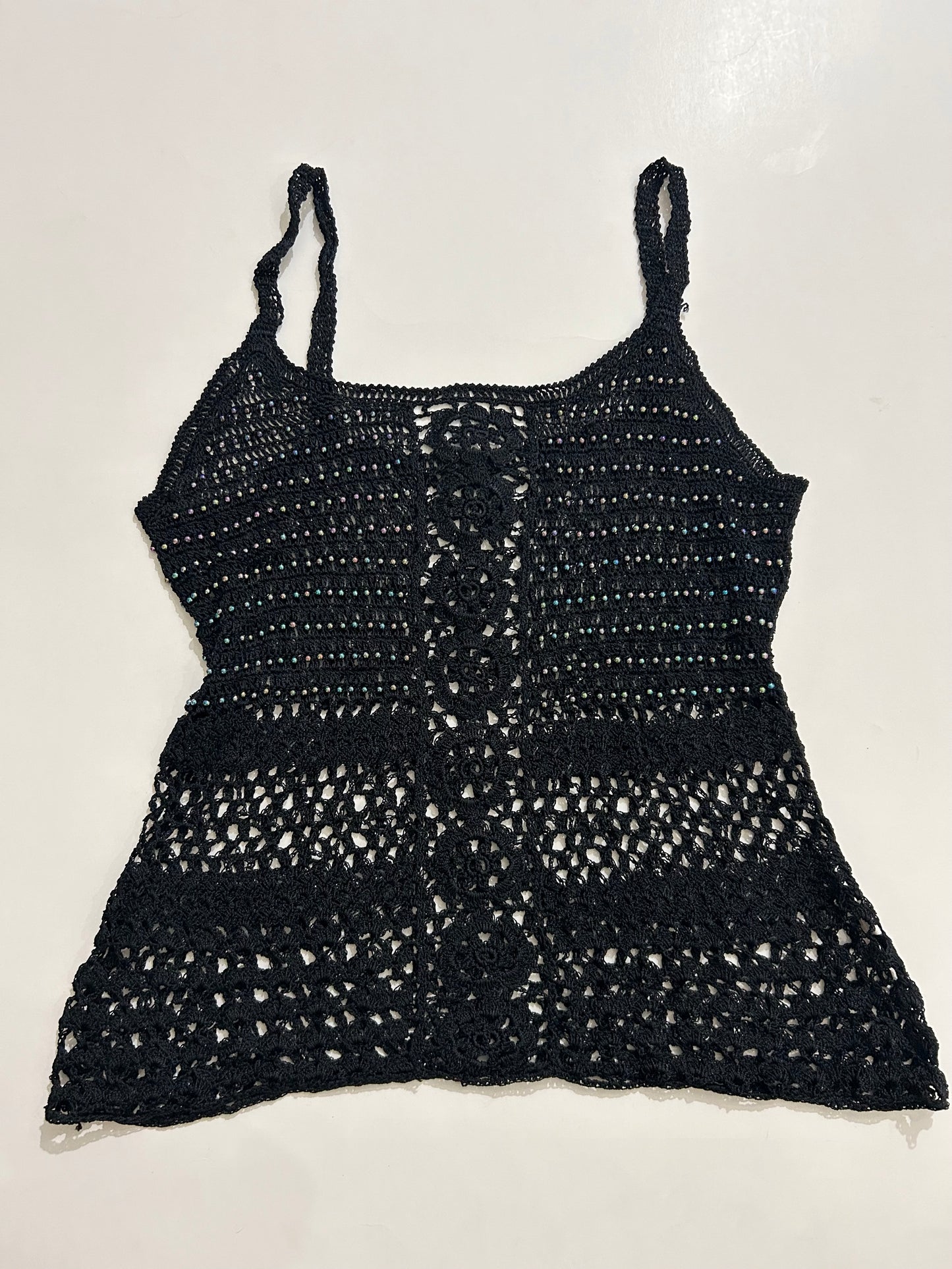 Rhinestone Top: Bust- 34” TO 42”