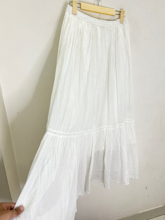 White Cotton Skirt (with lining)