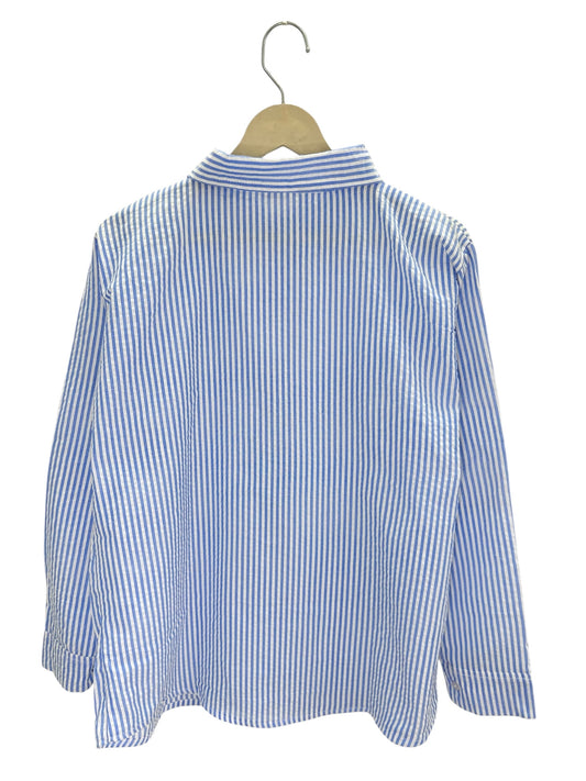 Cotton Blue Striped Shirt