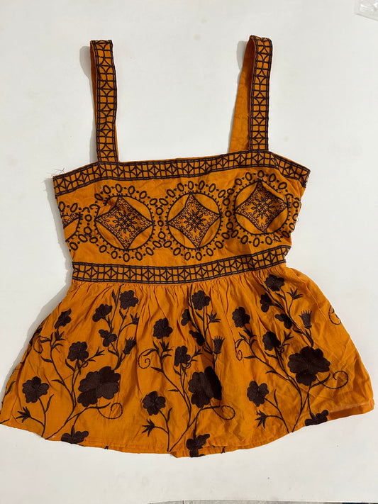 Karen Millen Embroidered Cotton Top