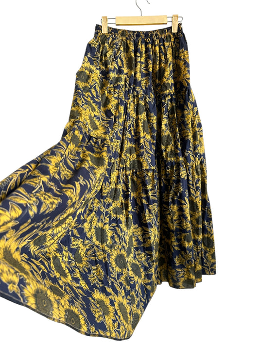 Blue Sunflower Skirt
