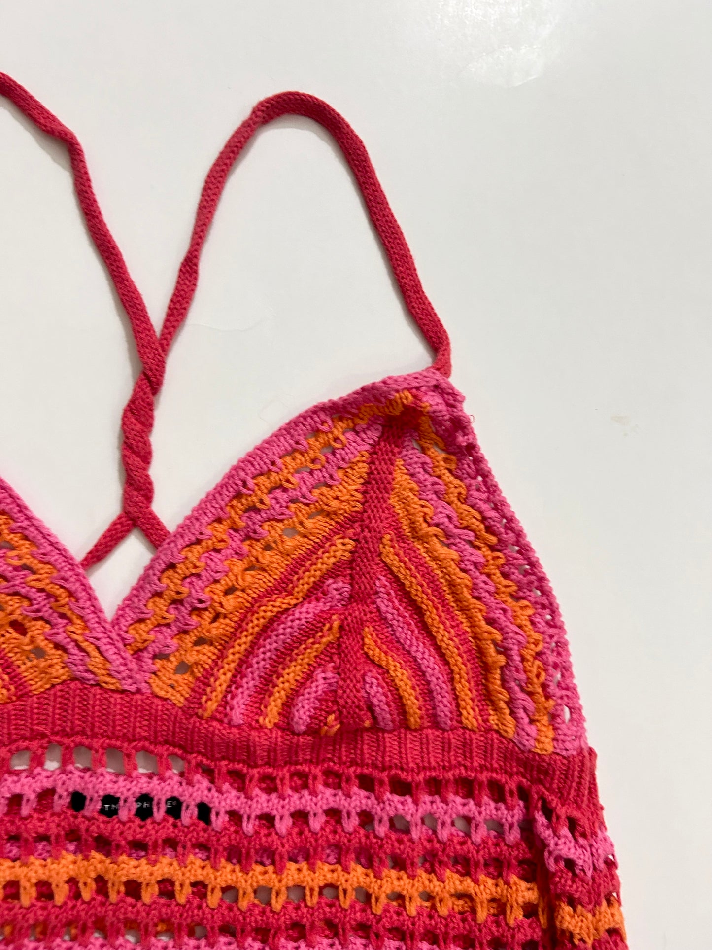 Halter neck Crochet Top: Bust-36” TO 40”
