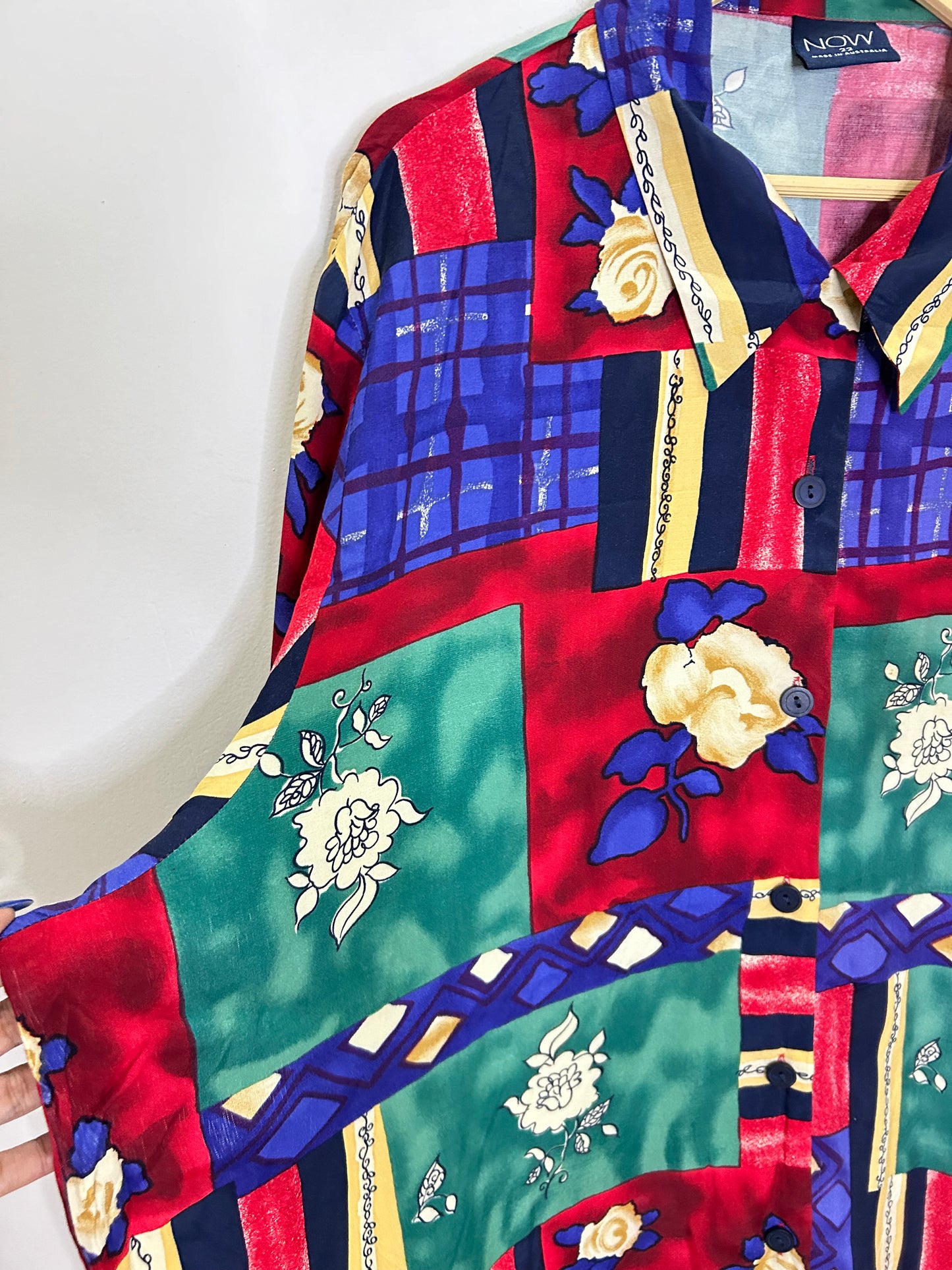 Rose Block Print Shirt