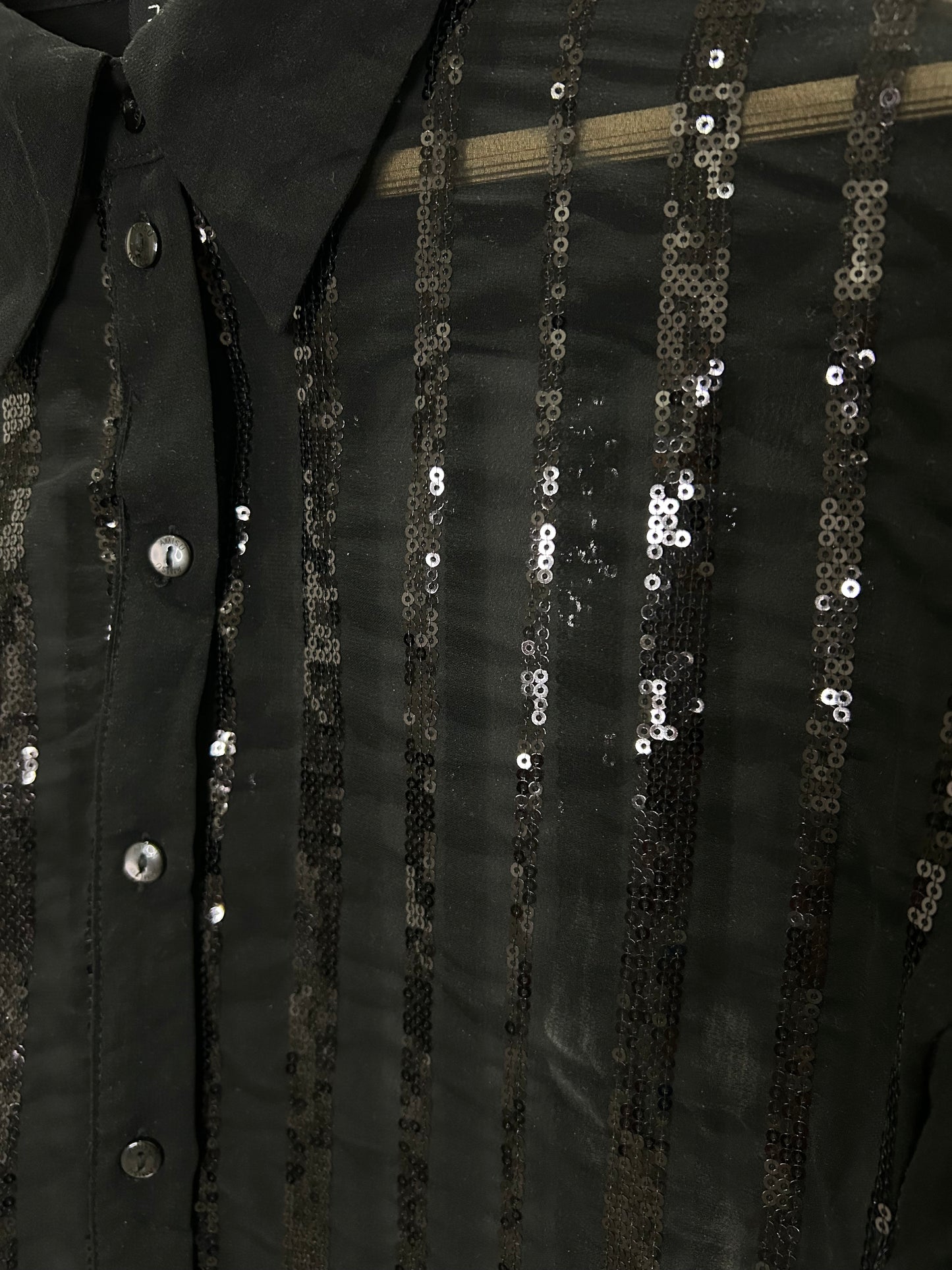 Black Embellished Shirt