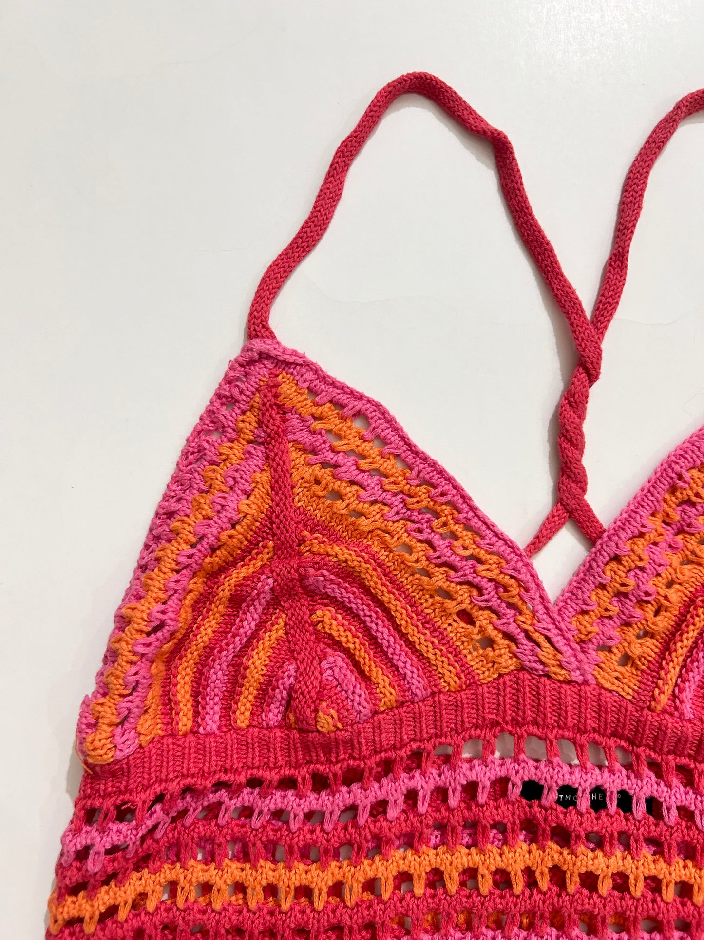 Halter neck Crochet Top: Bust-36” TO 40”