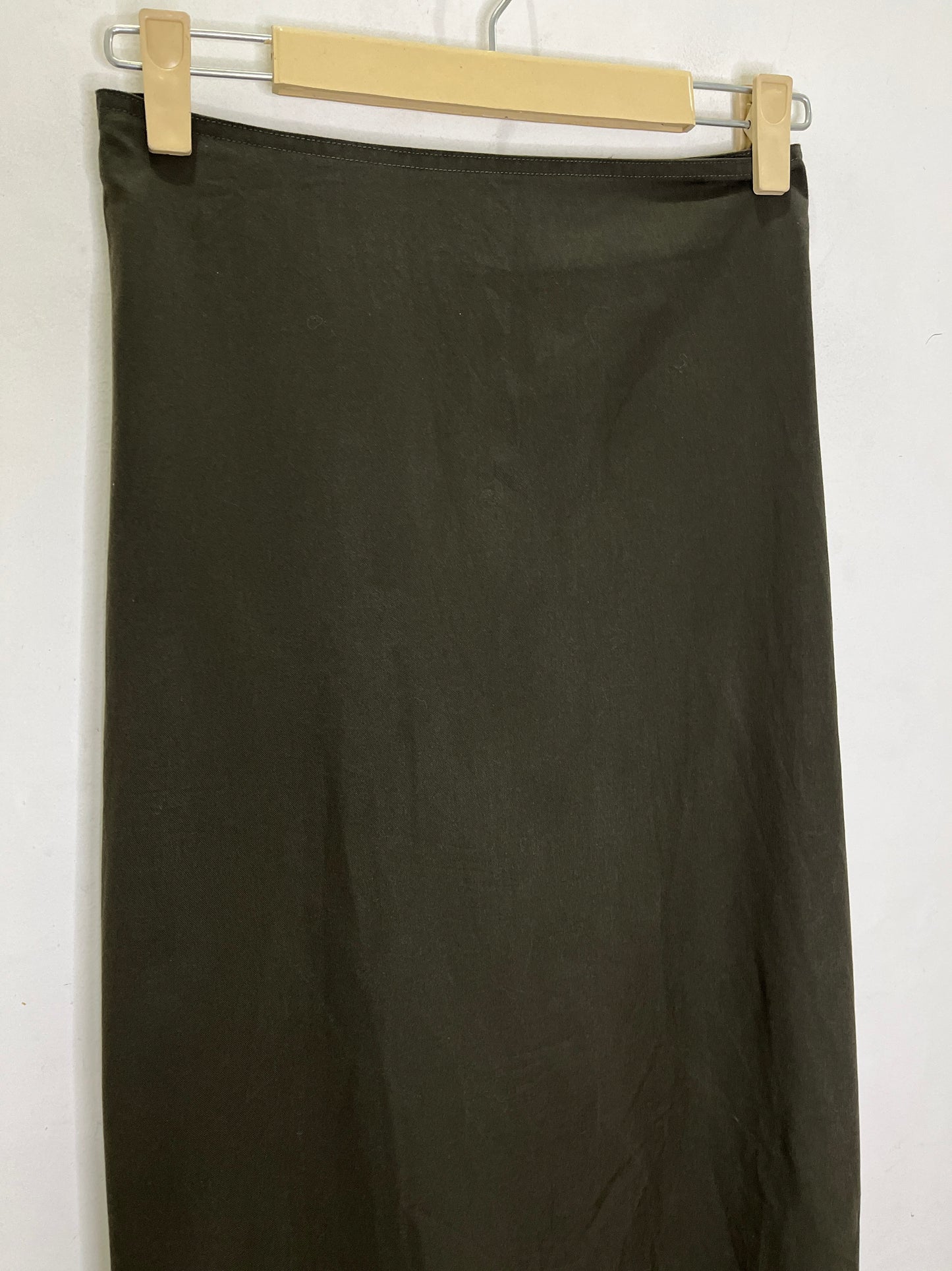 Olive Green Solid Skirt