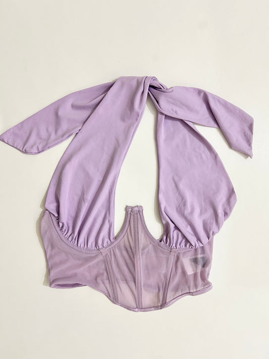Halterneck Mauve Top