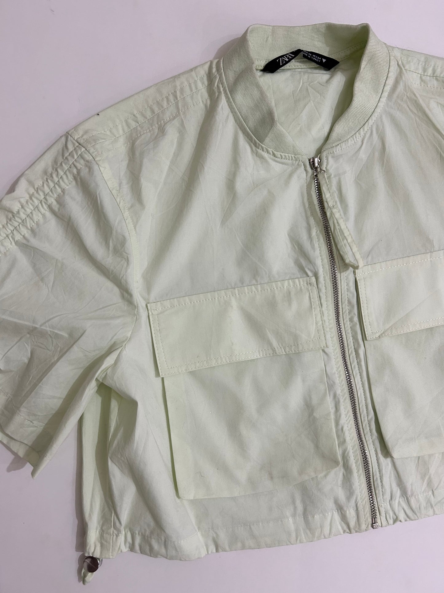 L. Green Jacket Top