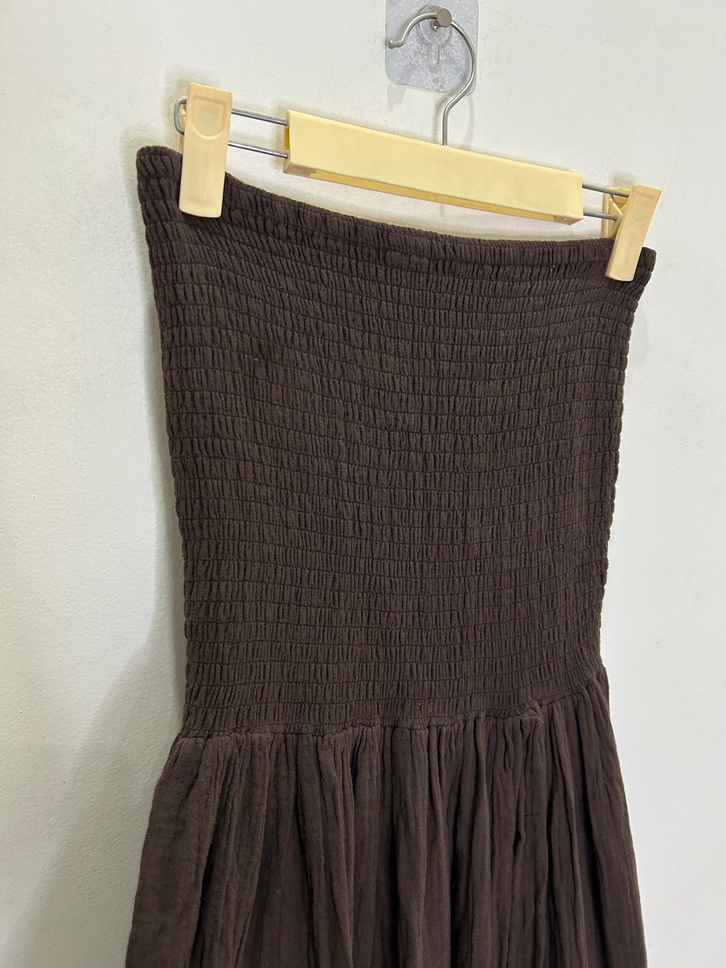 Brown Slit Skirt