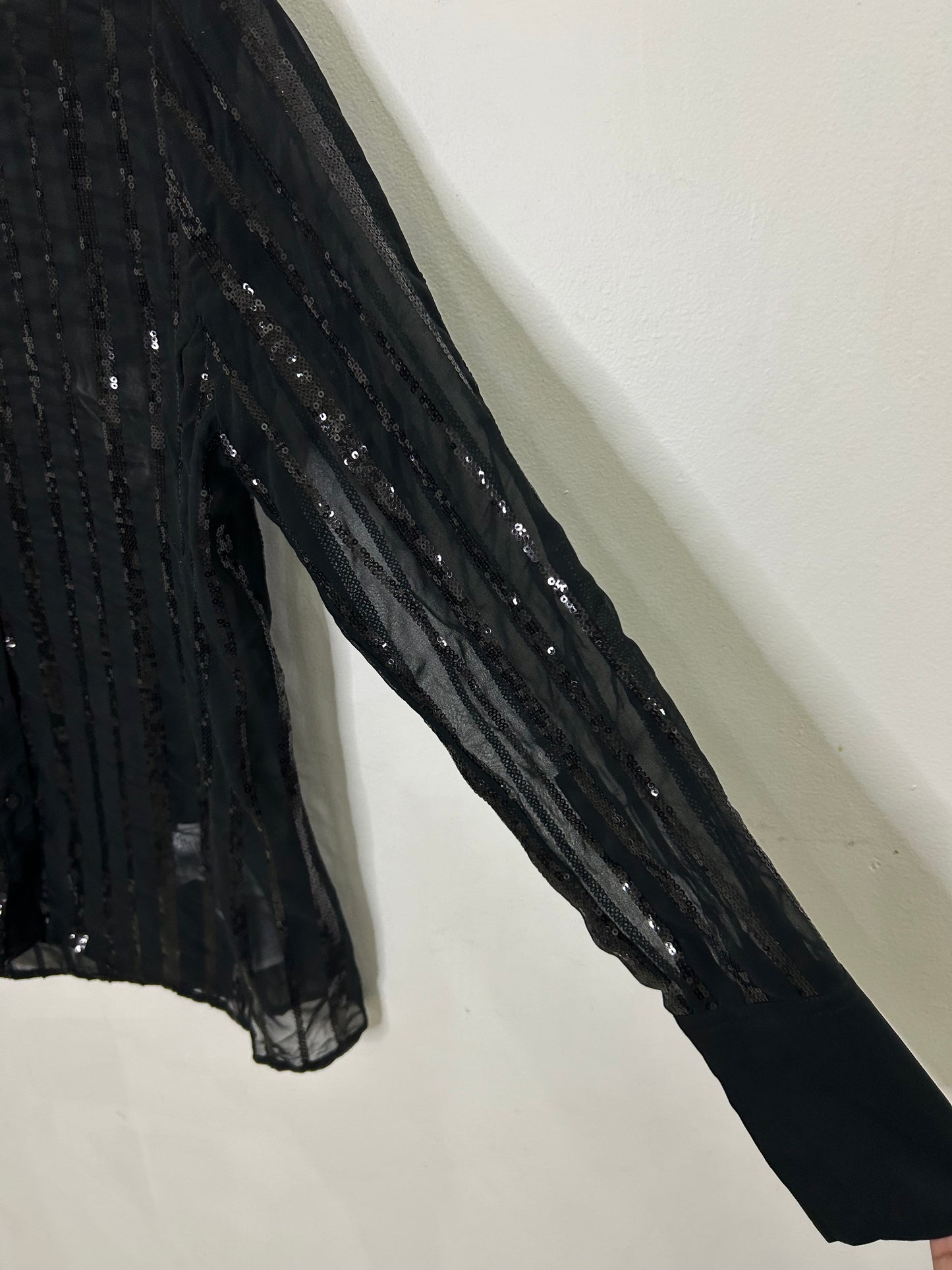 Black Embellished Shirt