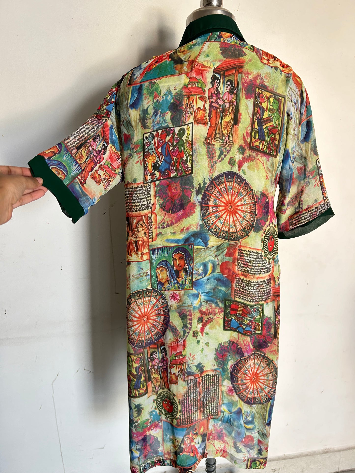 Abstract Village Print Kurta
