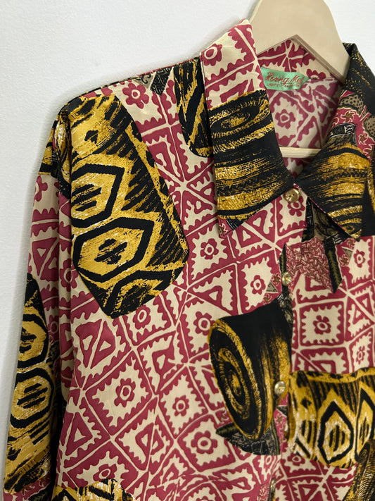 Brown Abstract Shirt