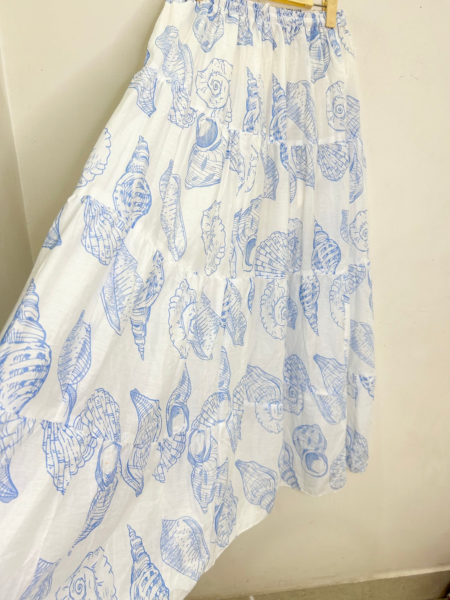 Shell Print Skirt
