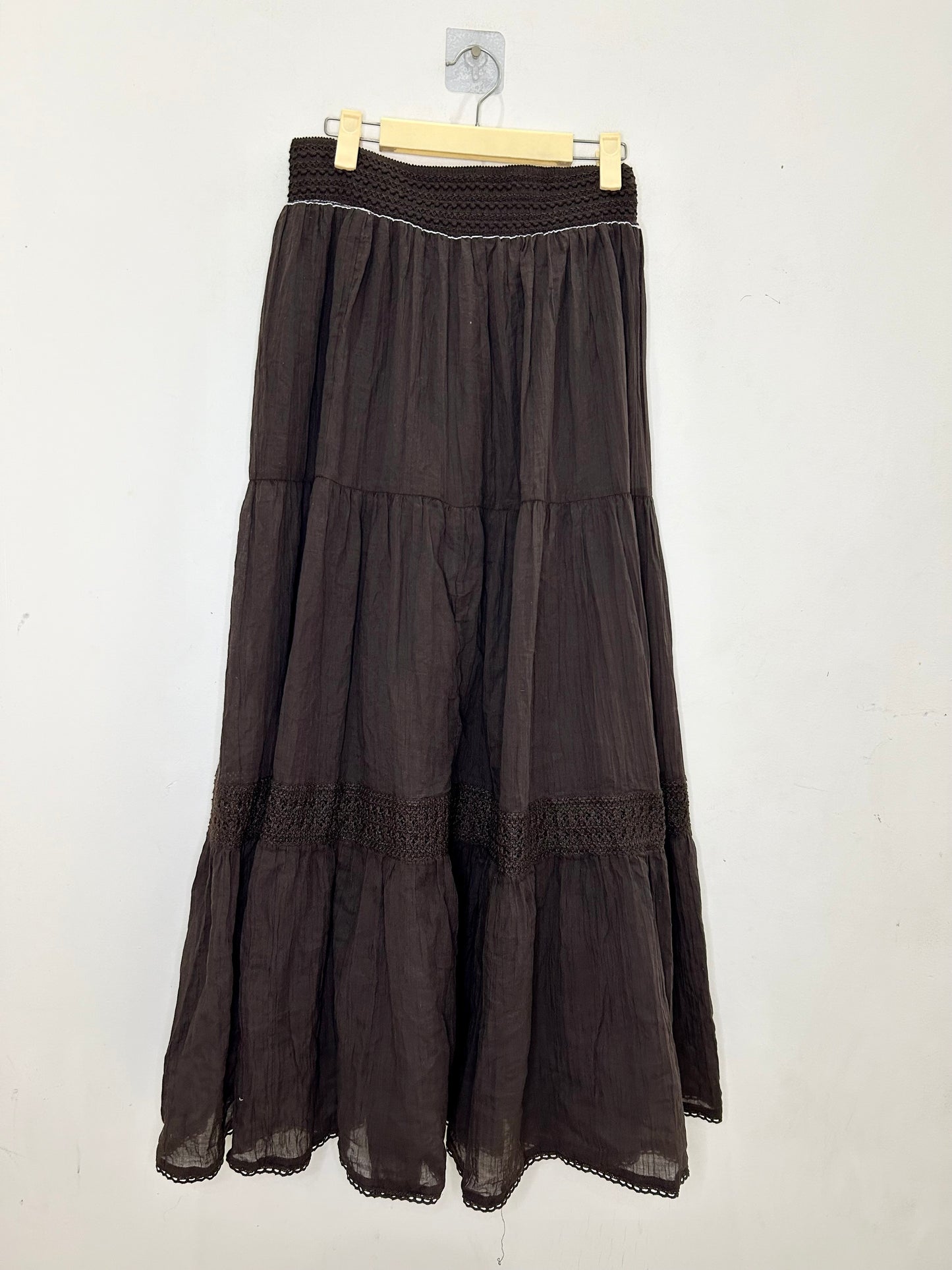 Brown Cotton Skirt
