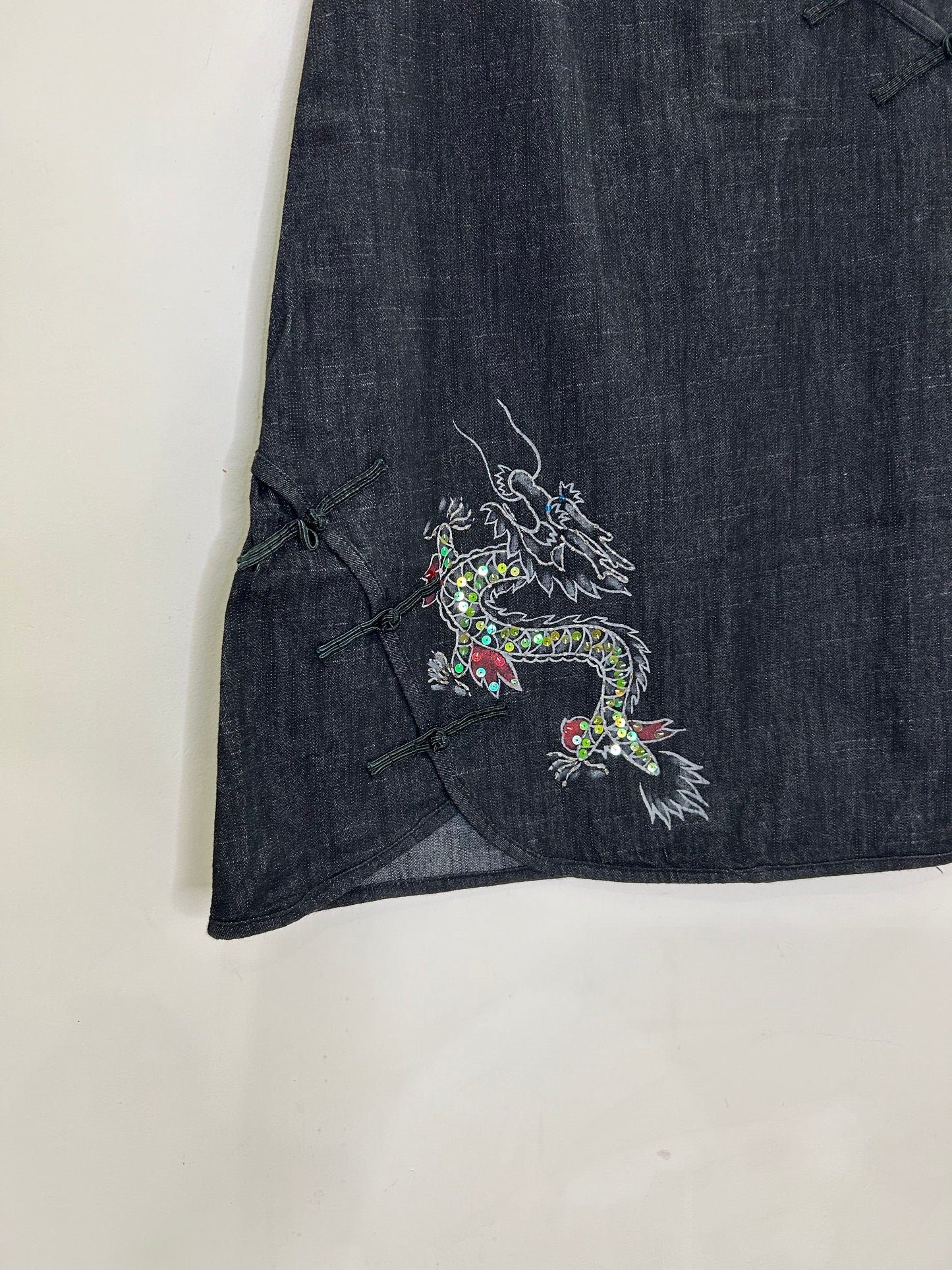 Denim Dragon Skirt