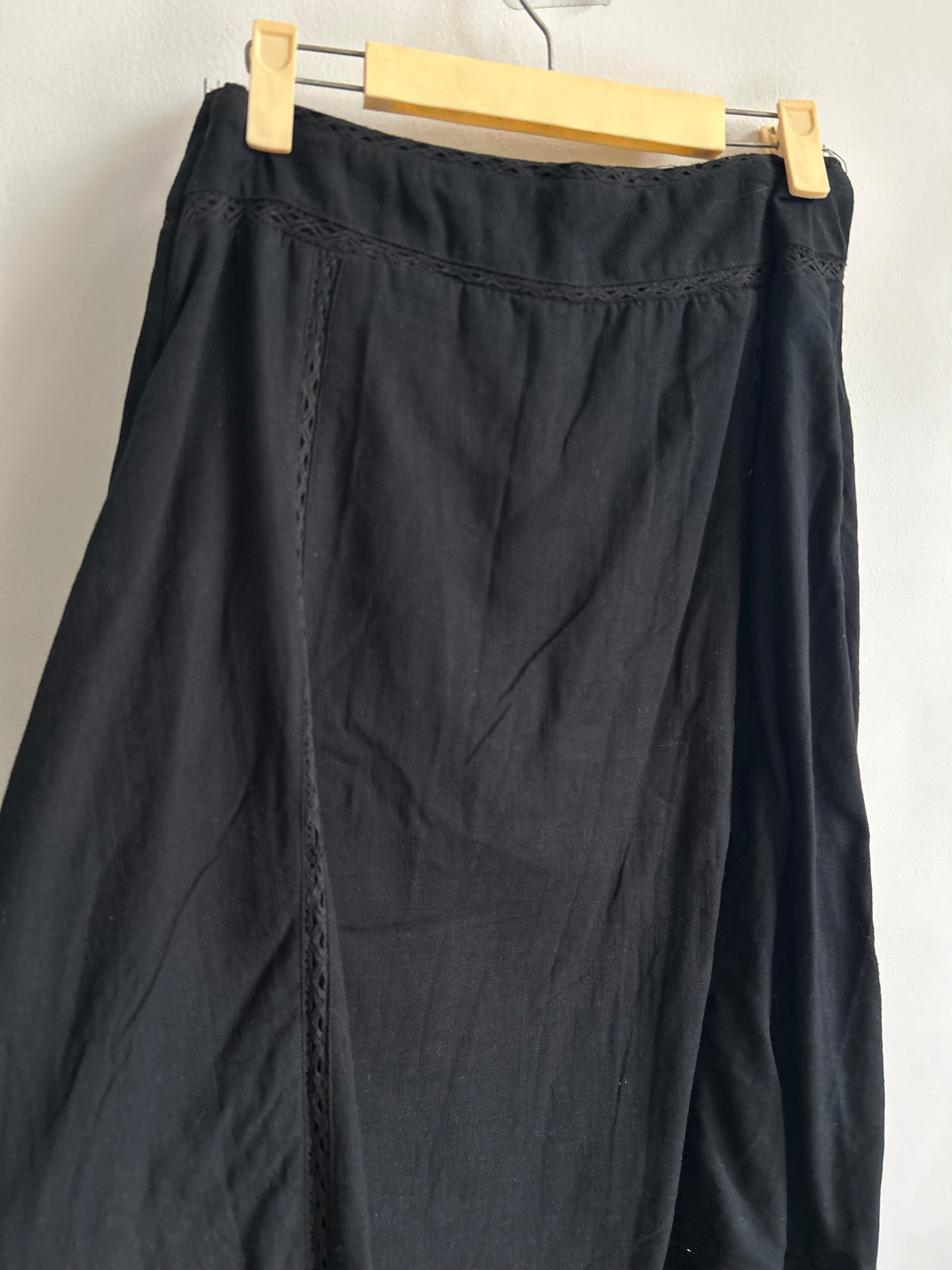 Cotton Black Skirt