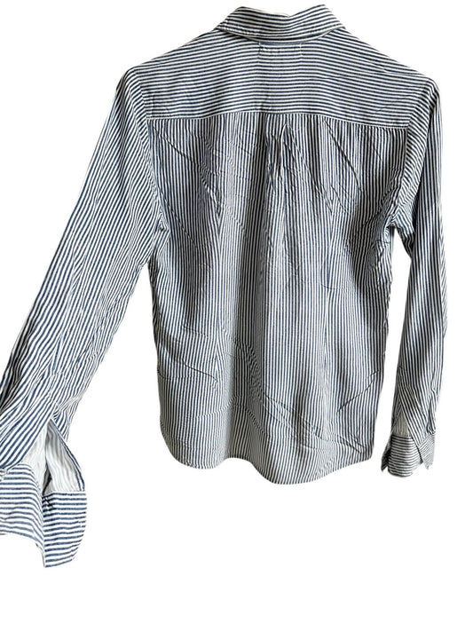 Striped Cotton Embroidered Shirt