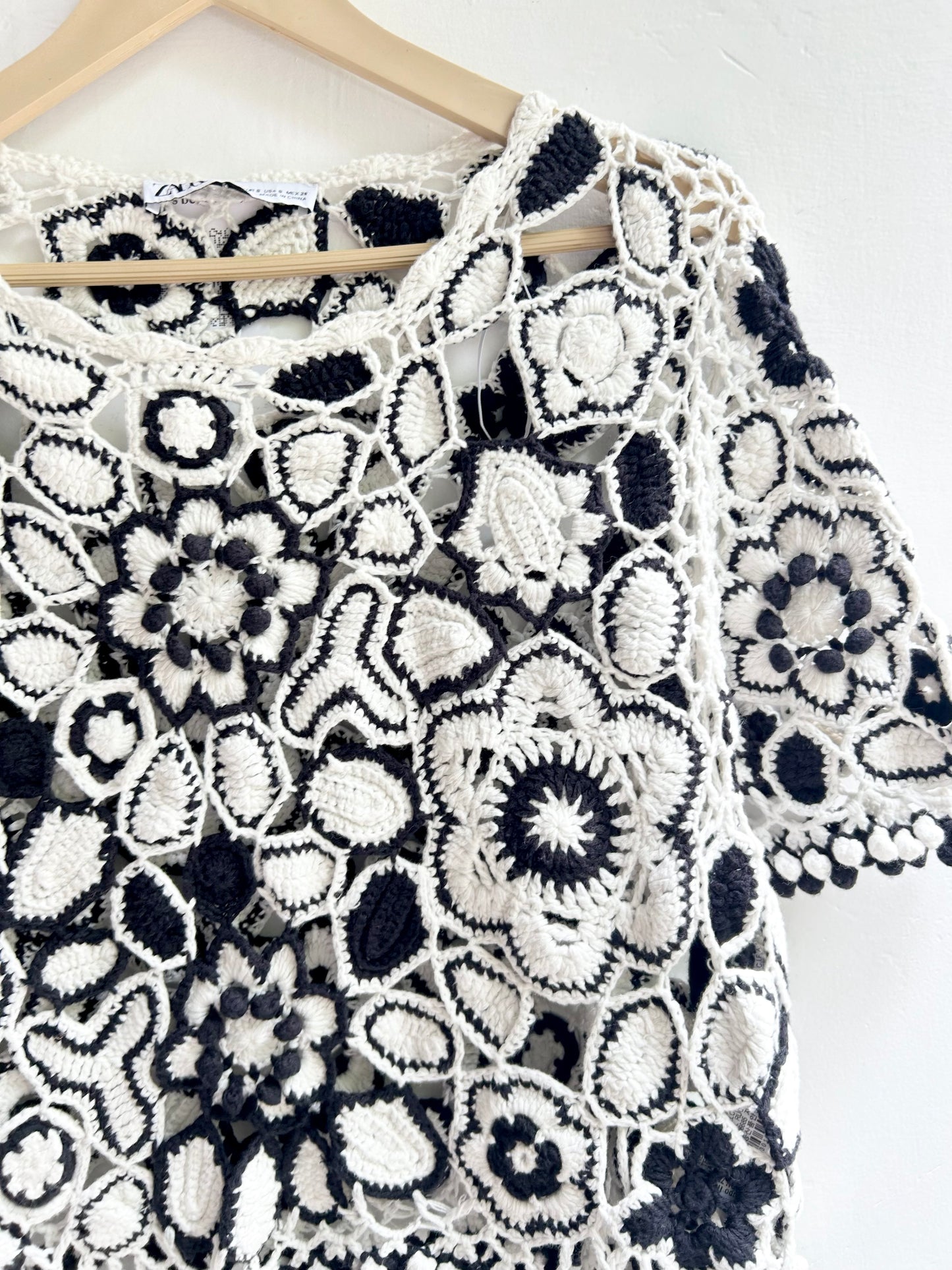 Crochet B&W Top