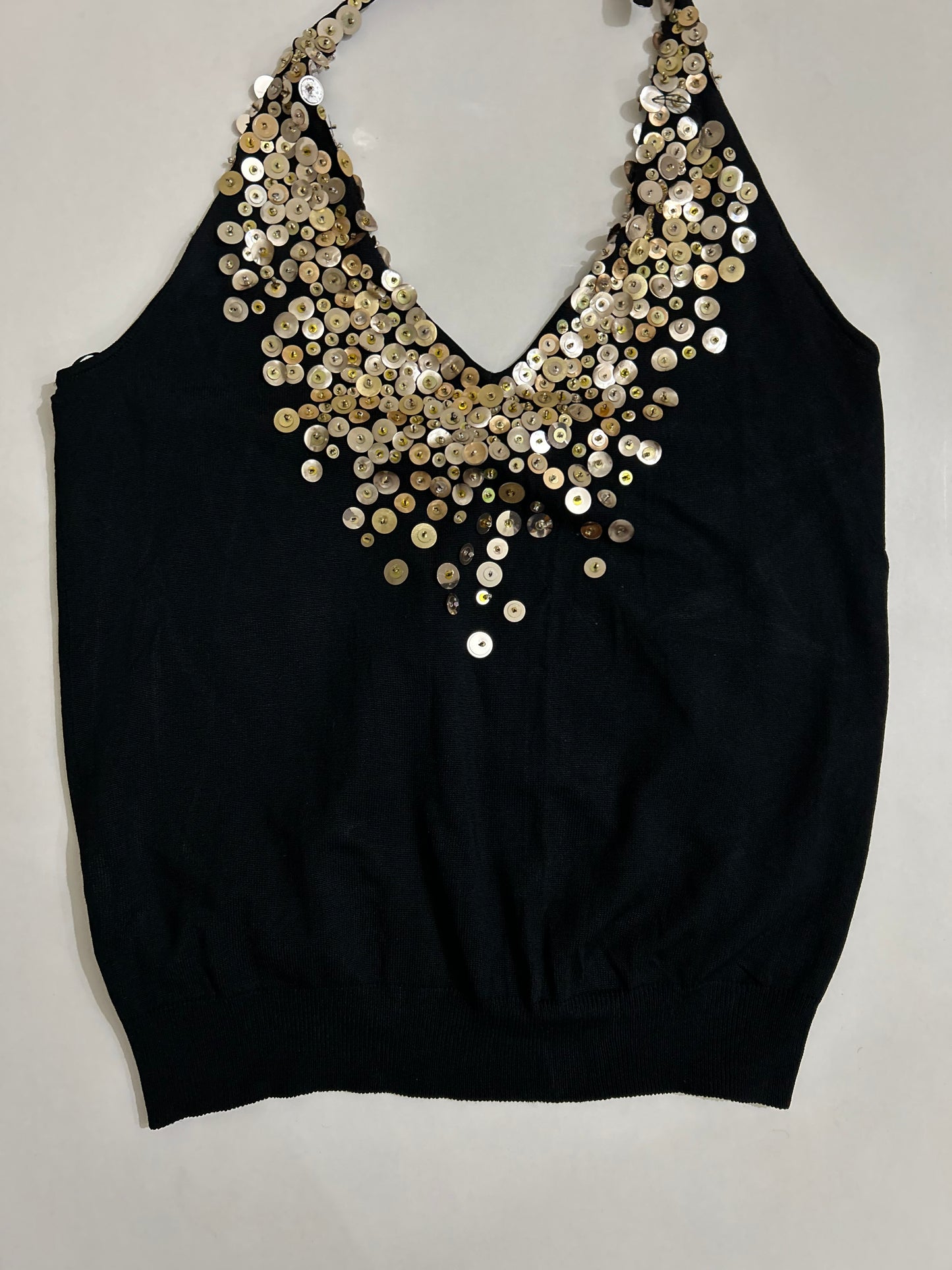 Embellished Halterneck Top