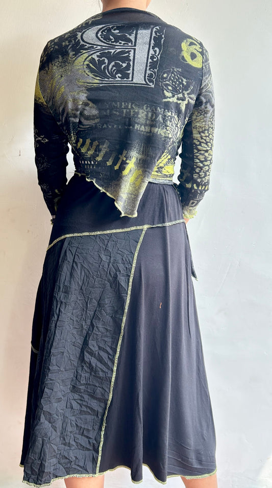 Vintage Front Knot Dress