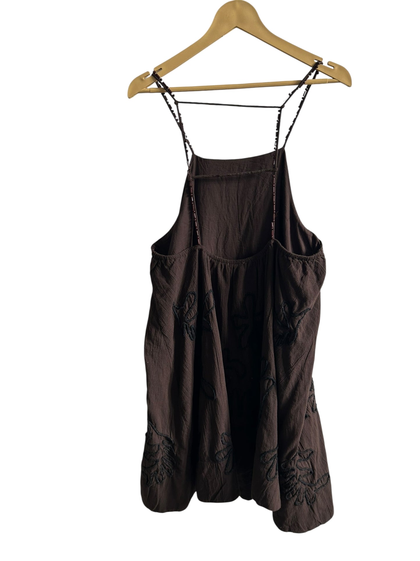 ASOS Brown Cotton Strappy Dress