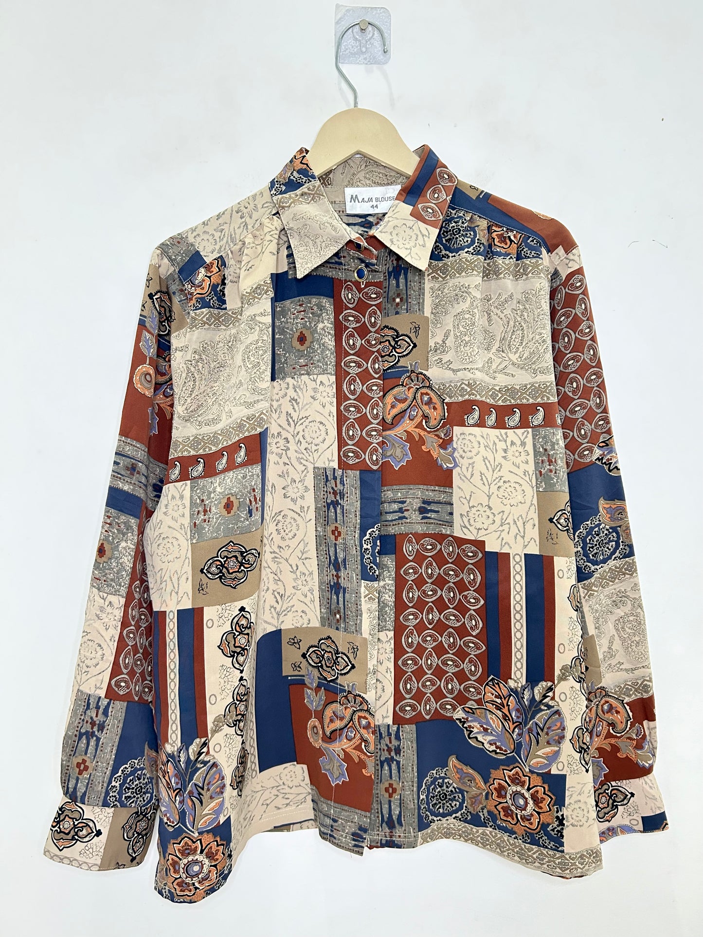 Vintage Beige Printed Shirt
