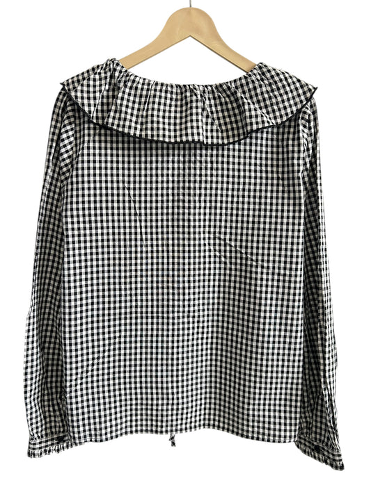 Gingham Ruffle Top