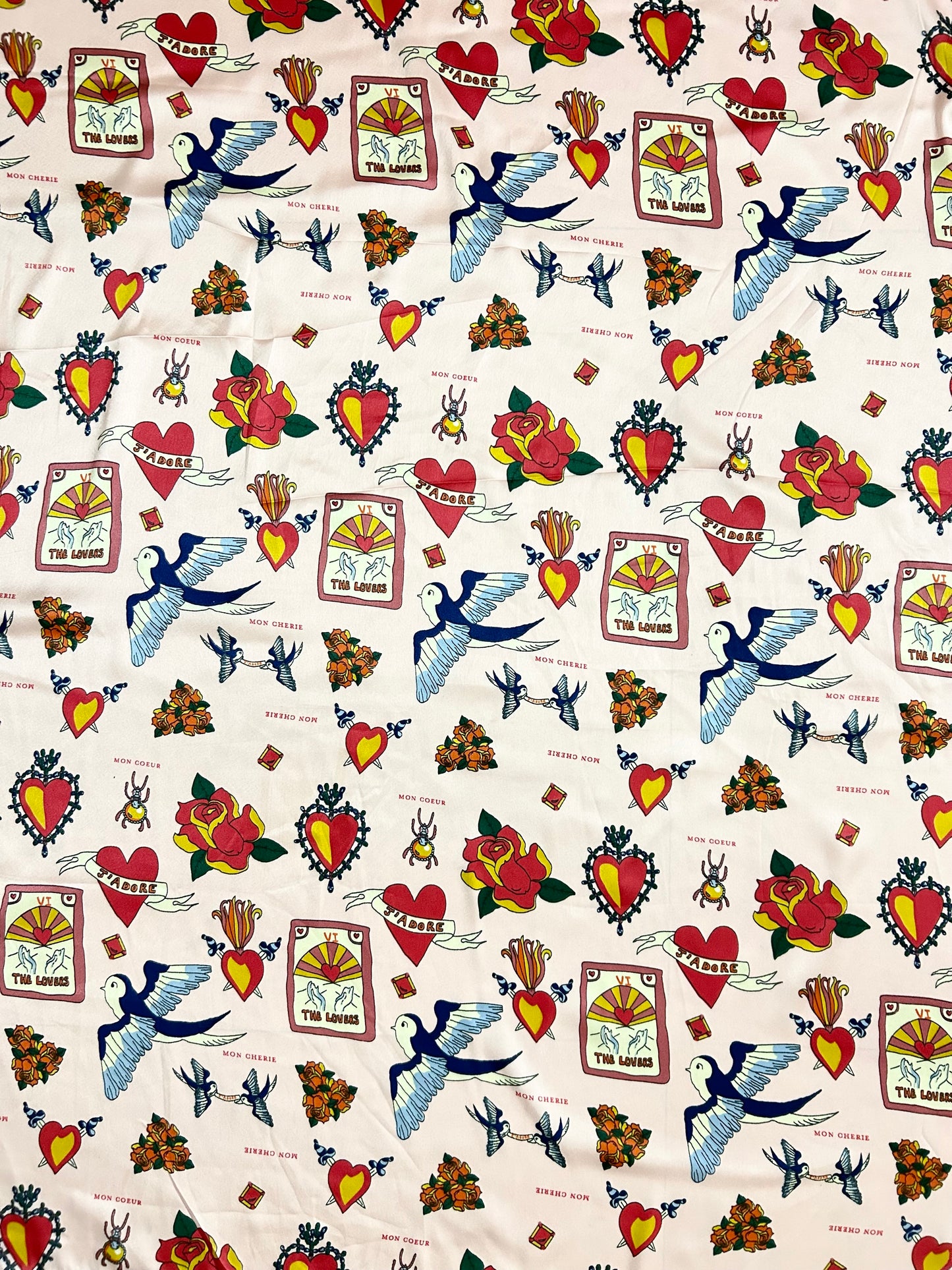 Hearts Scarf 41” x 40”