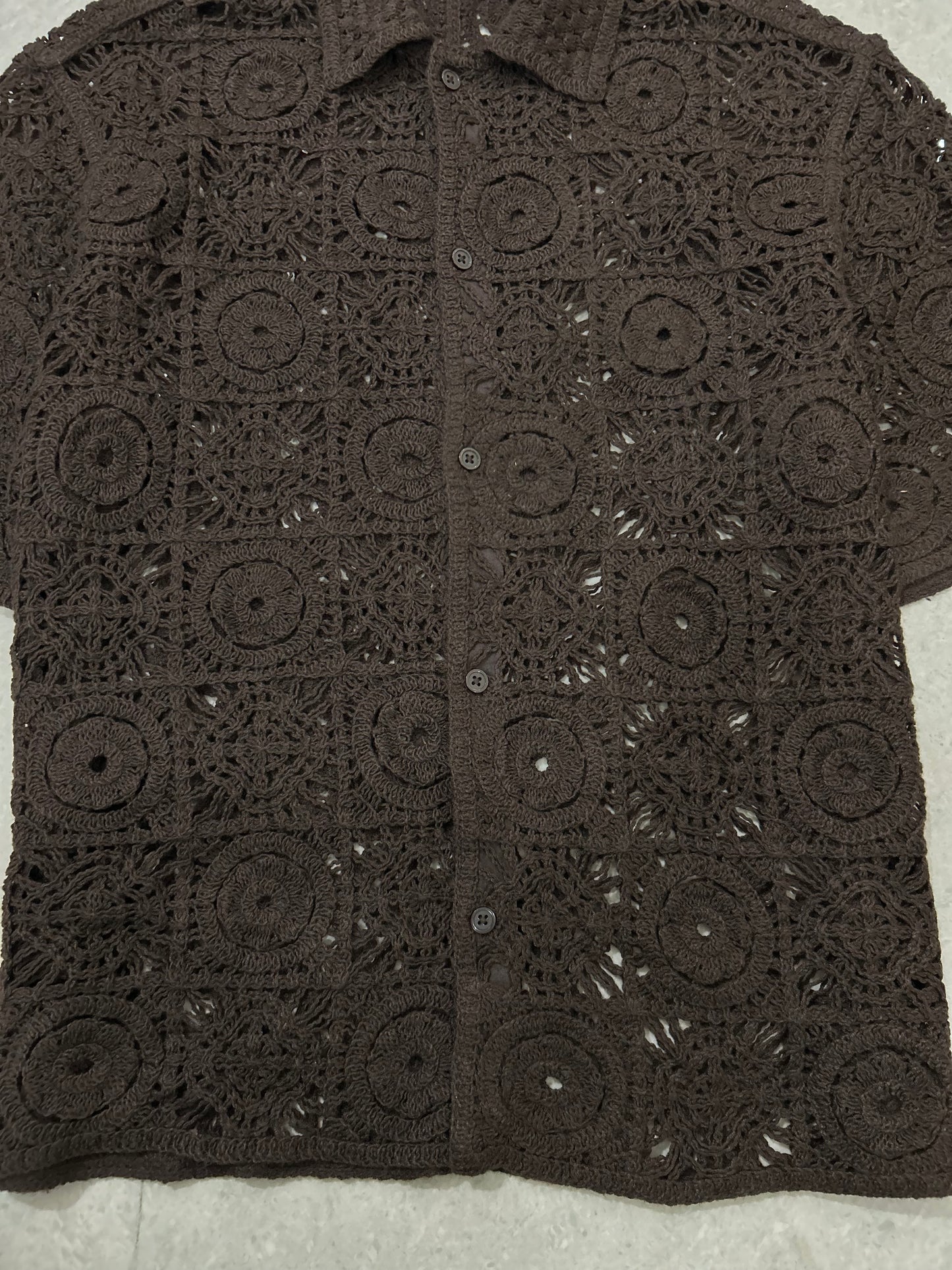 Crochet Brown Shirt