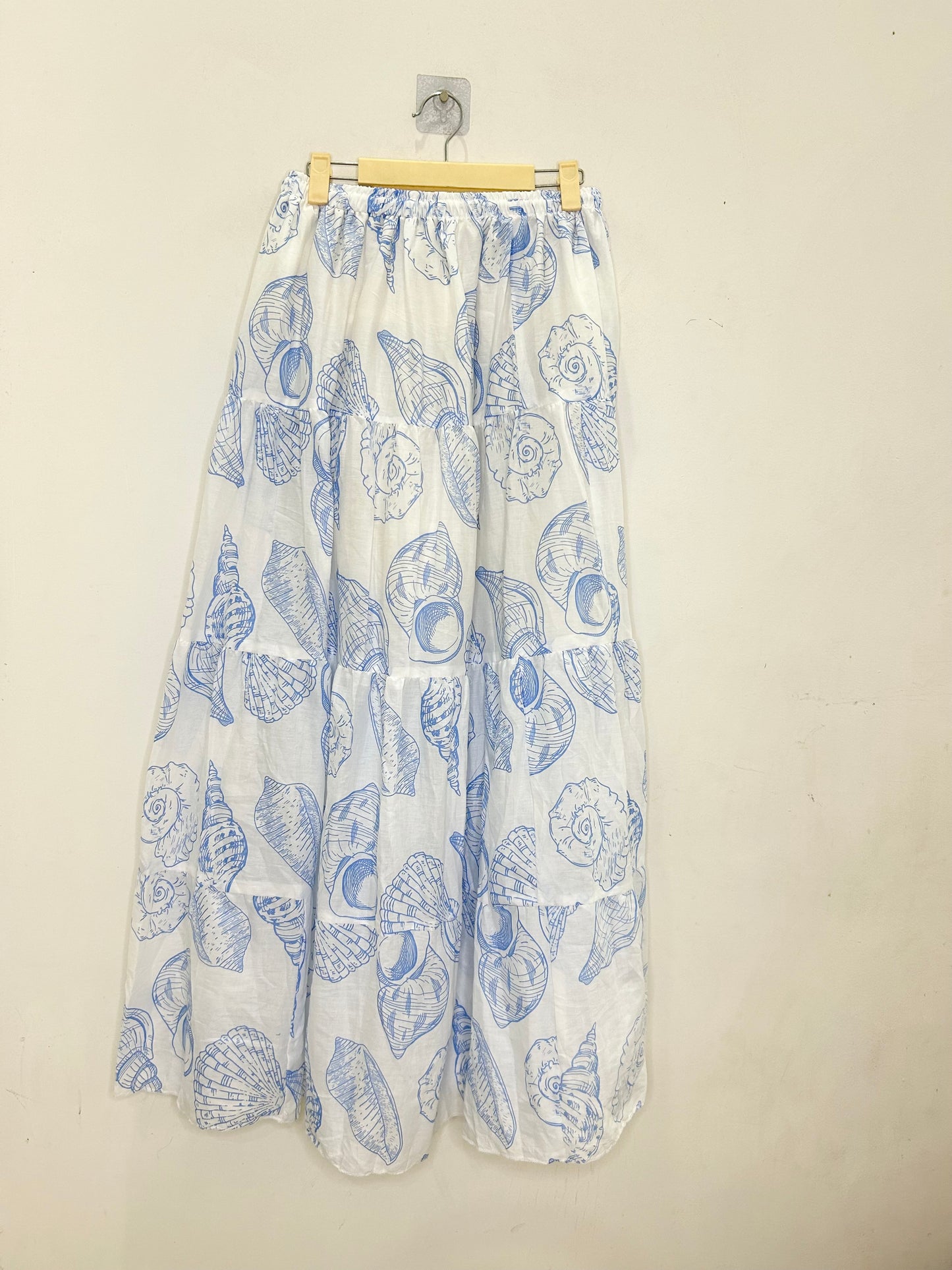 Shell Print Skirt