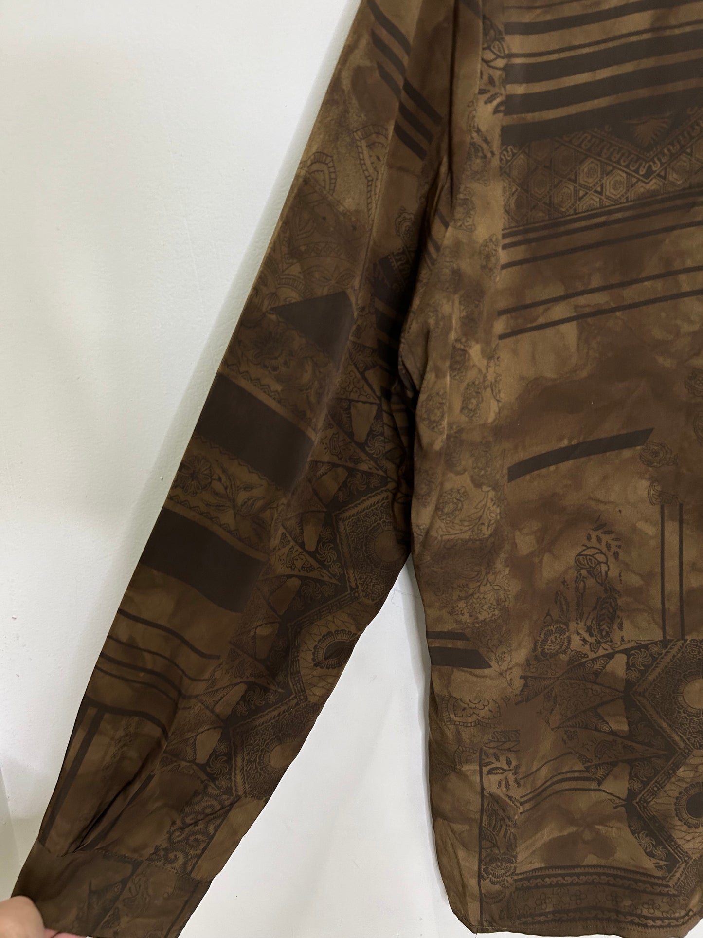 Brown Motif Shirt