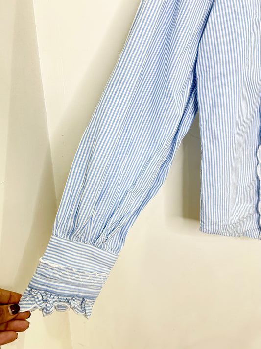 Striped Ruffle Shirt