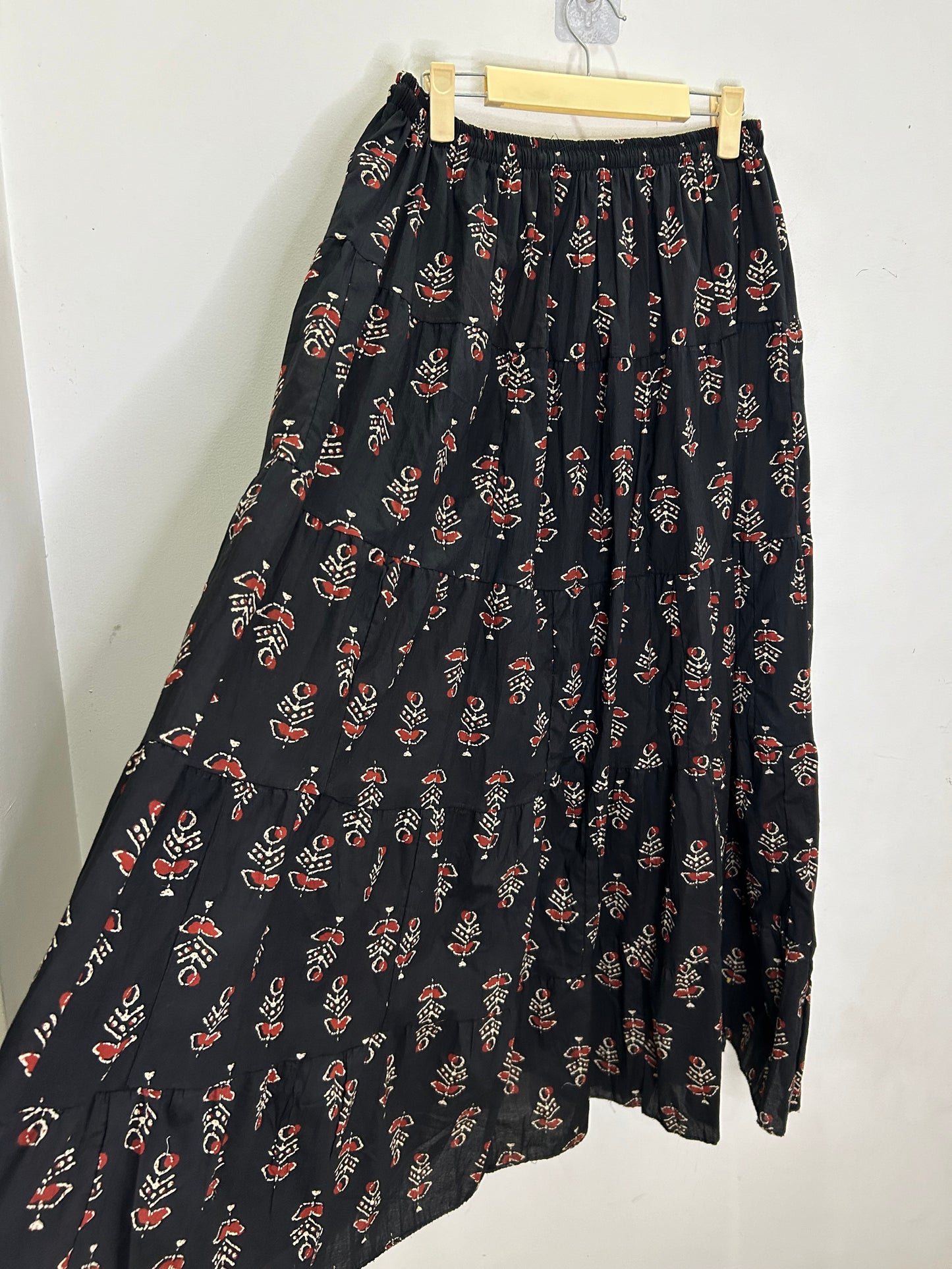 Cotton Floral Ethnic Print Skirt