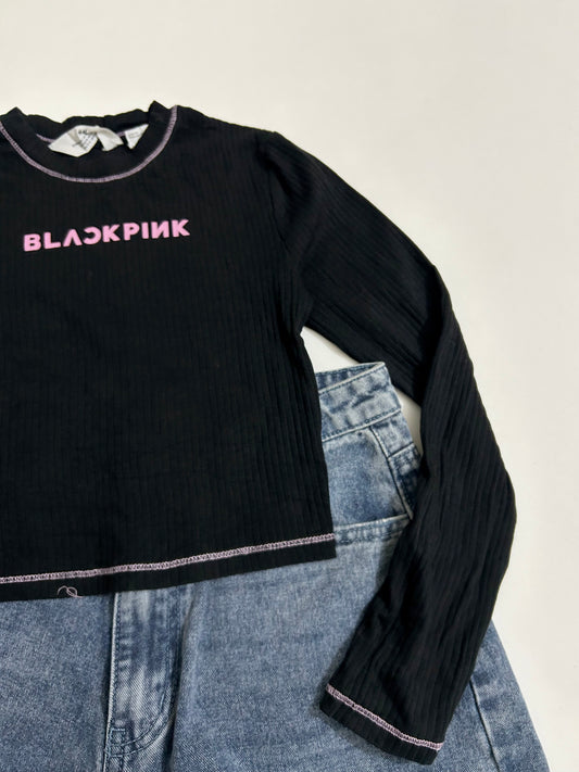 Black Pink Top