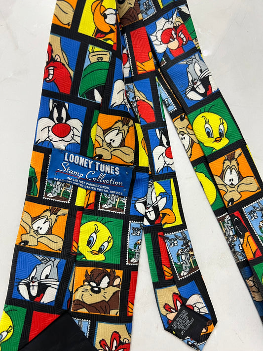 Looney Tunes Stamp Tie