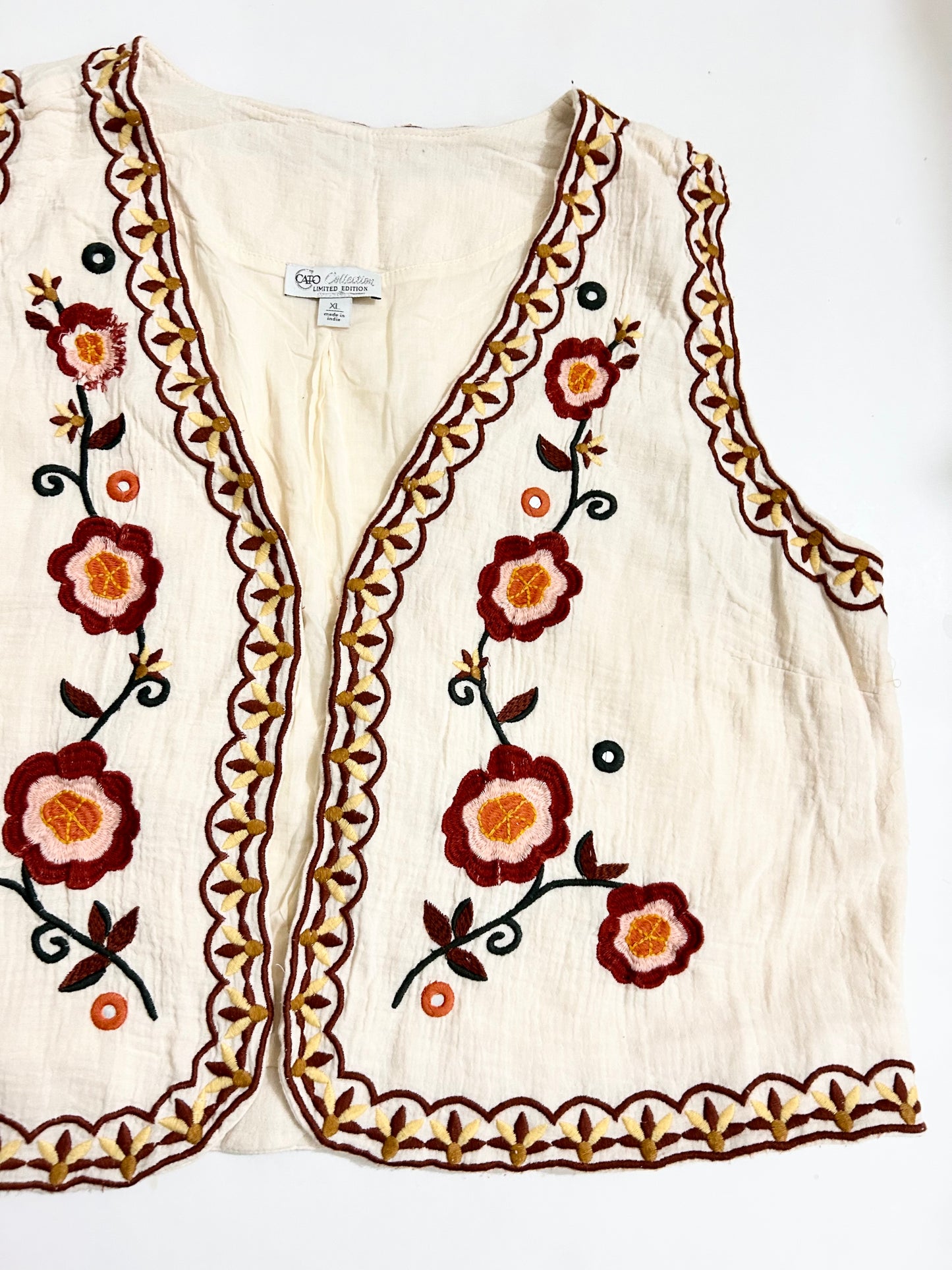 Embroidered Vest