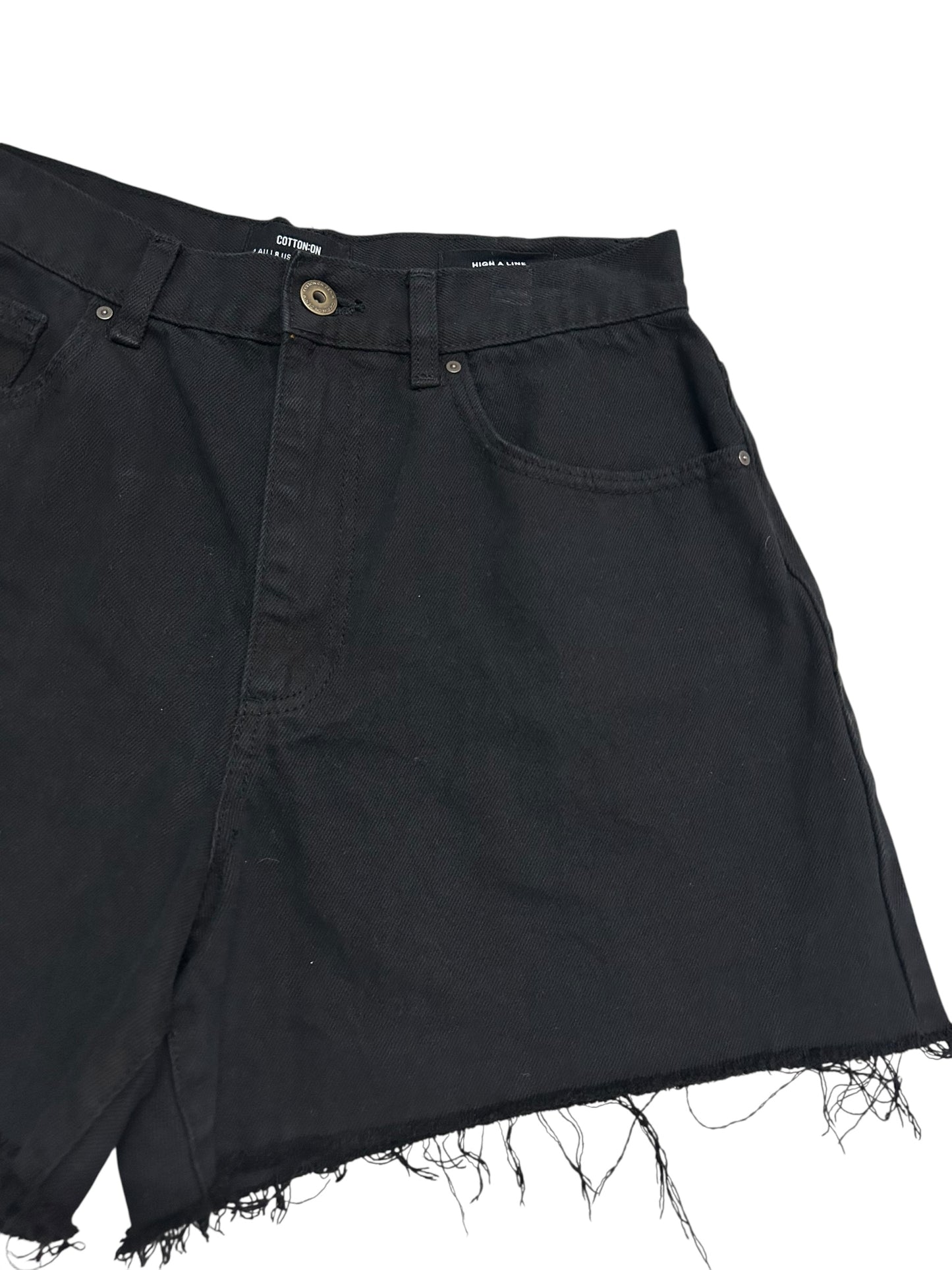 Black Denim Shorts