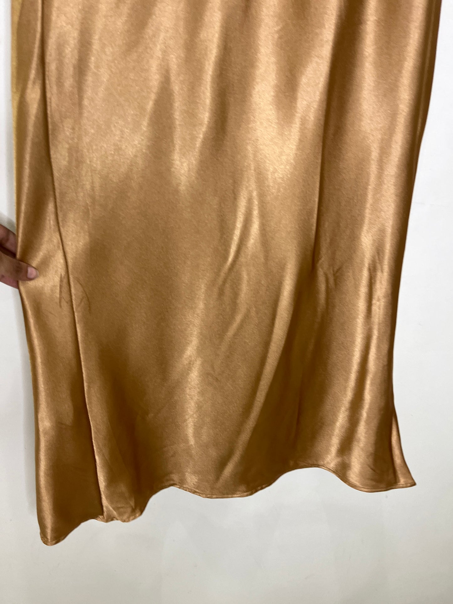Golden Satin Skirt