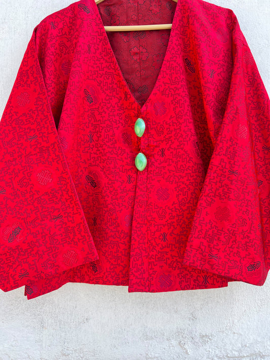 Red Vintage Jacket: 44”