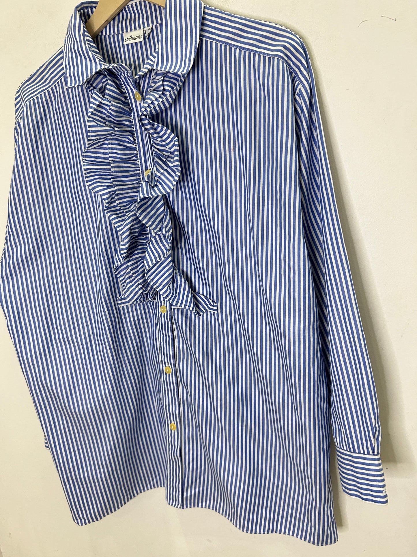 Ruffle Striped Shirt