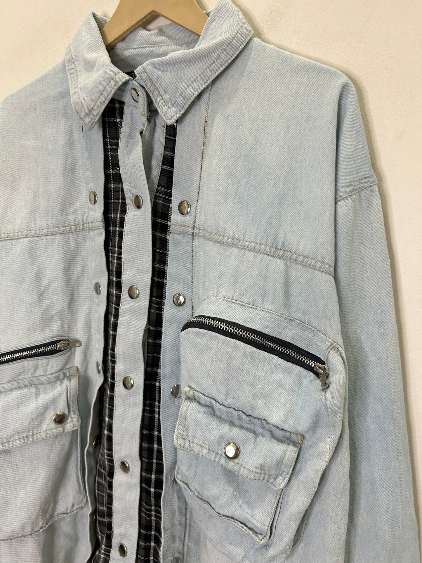 Deconstructed Checkered Jacket