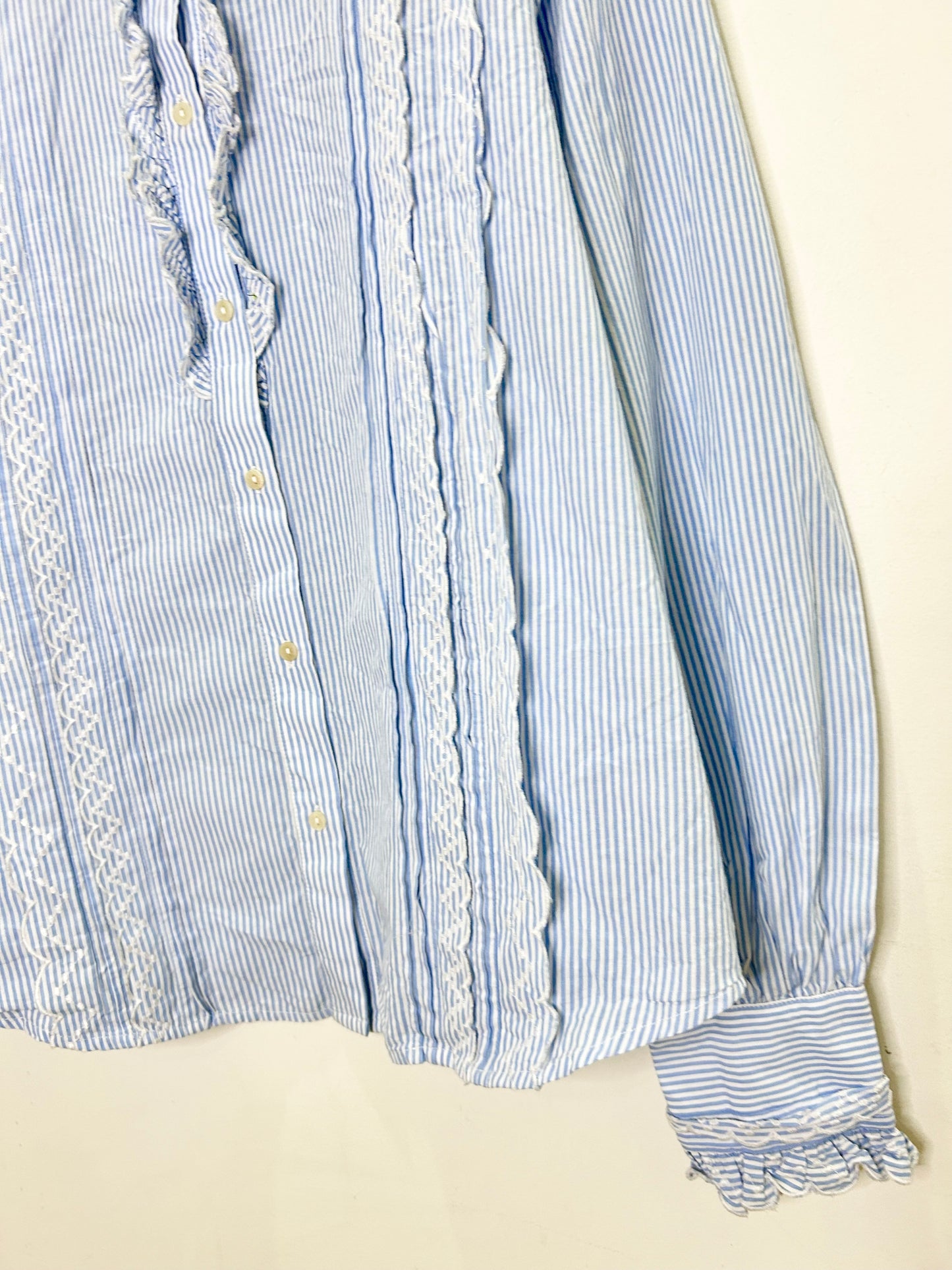 Striped Ruffle Shirt