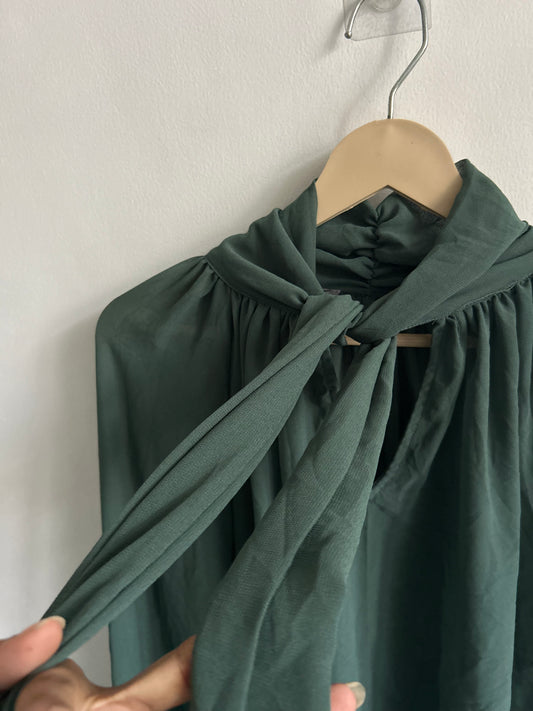 Green Scarf Top