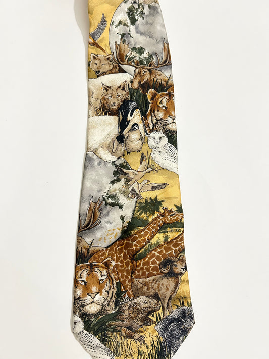 Animal Print Tie