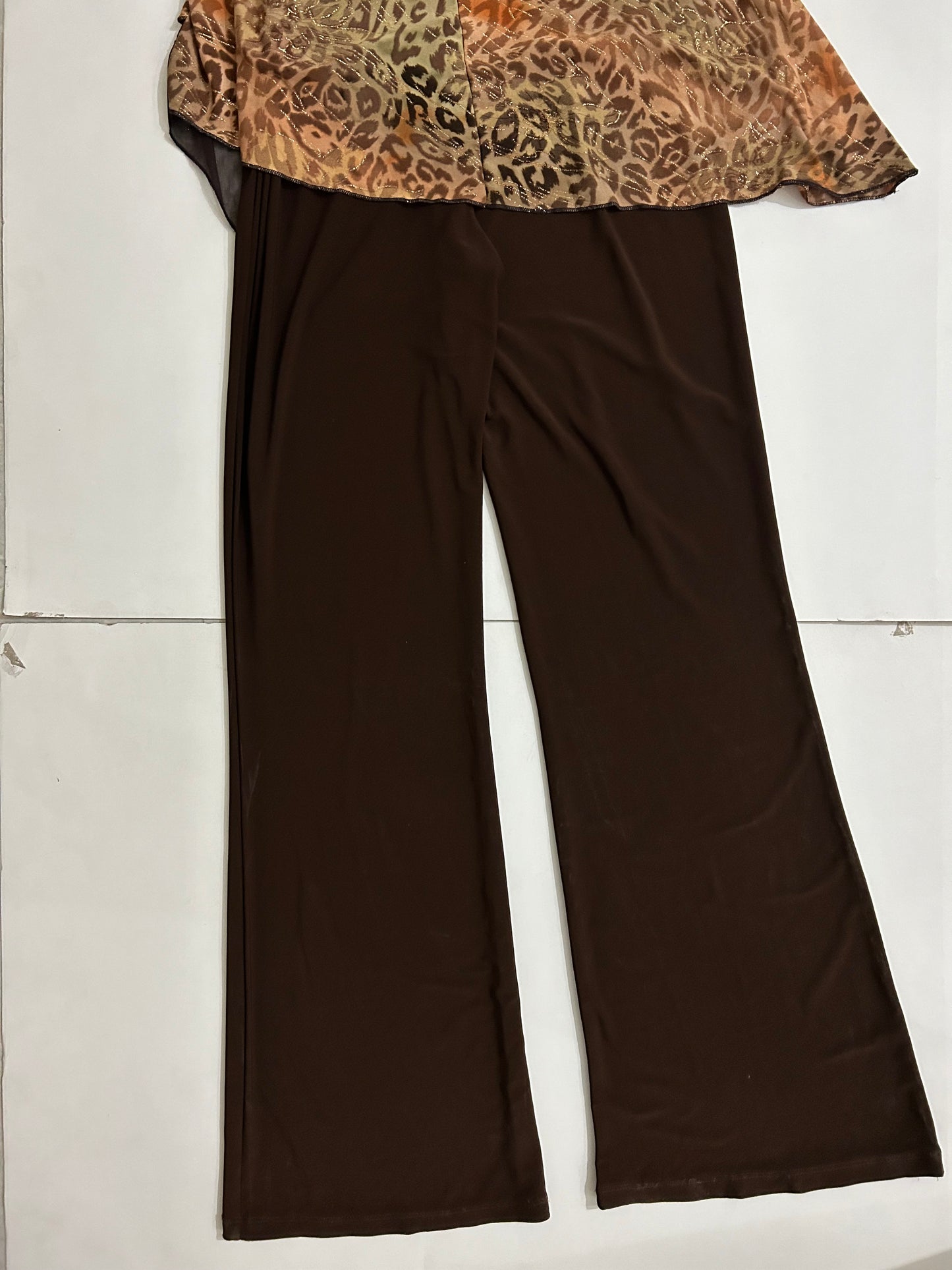 Strapless Leopard Jumpsuit