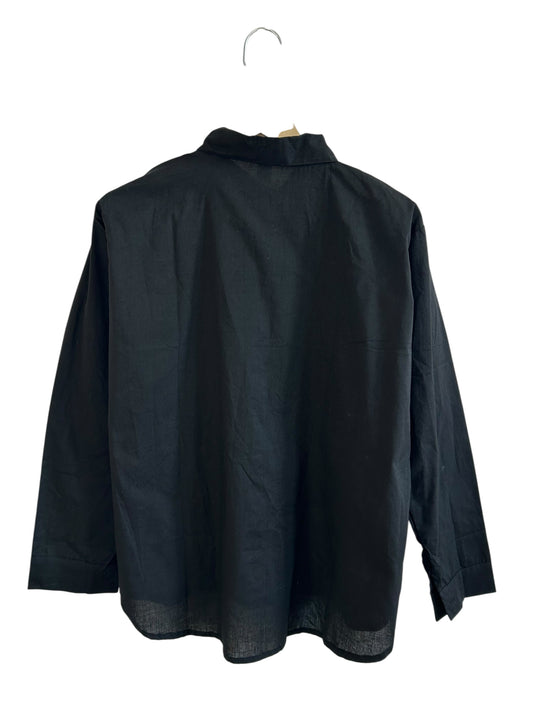 3-D Floral Cotton Shirt