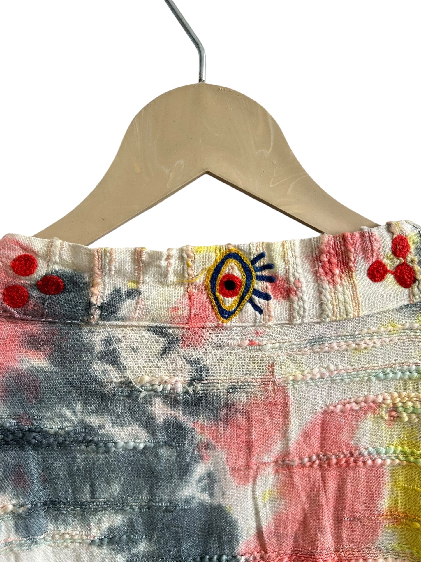 Evil Eye Cotton Tie Dye Shrug