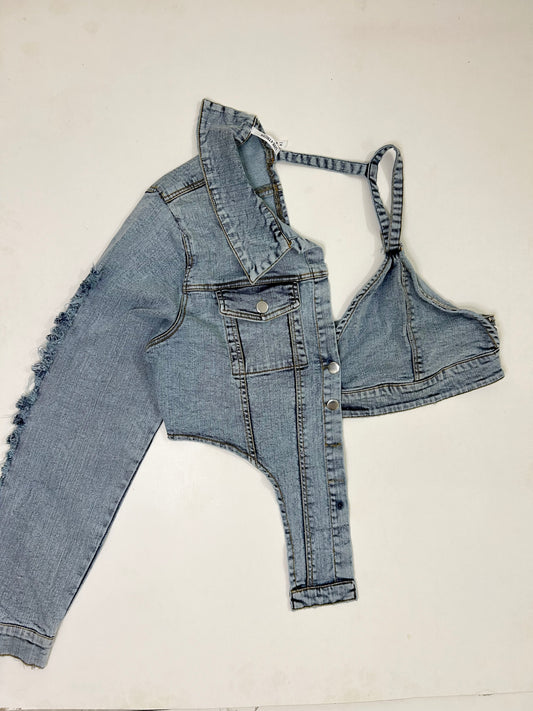 Bralette Denim Jacket