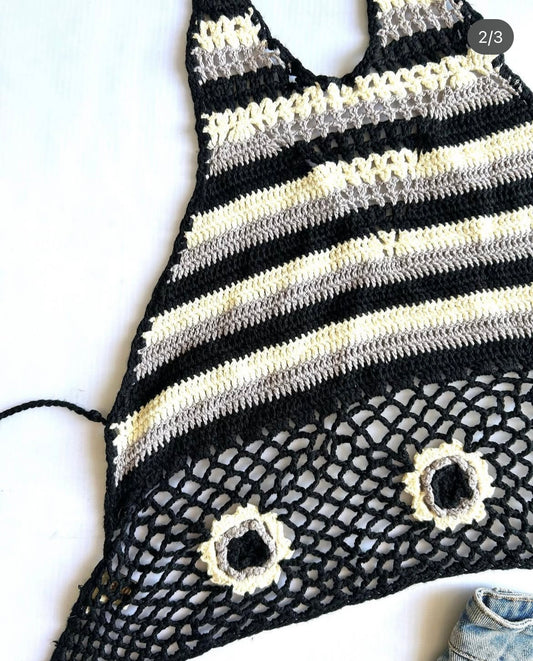 Backless Crochet Top