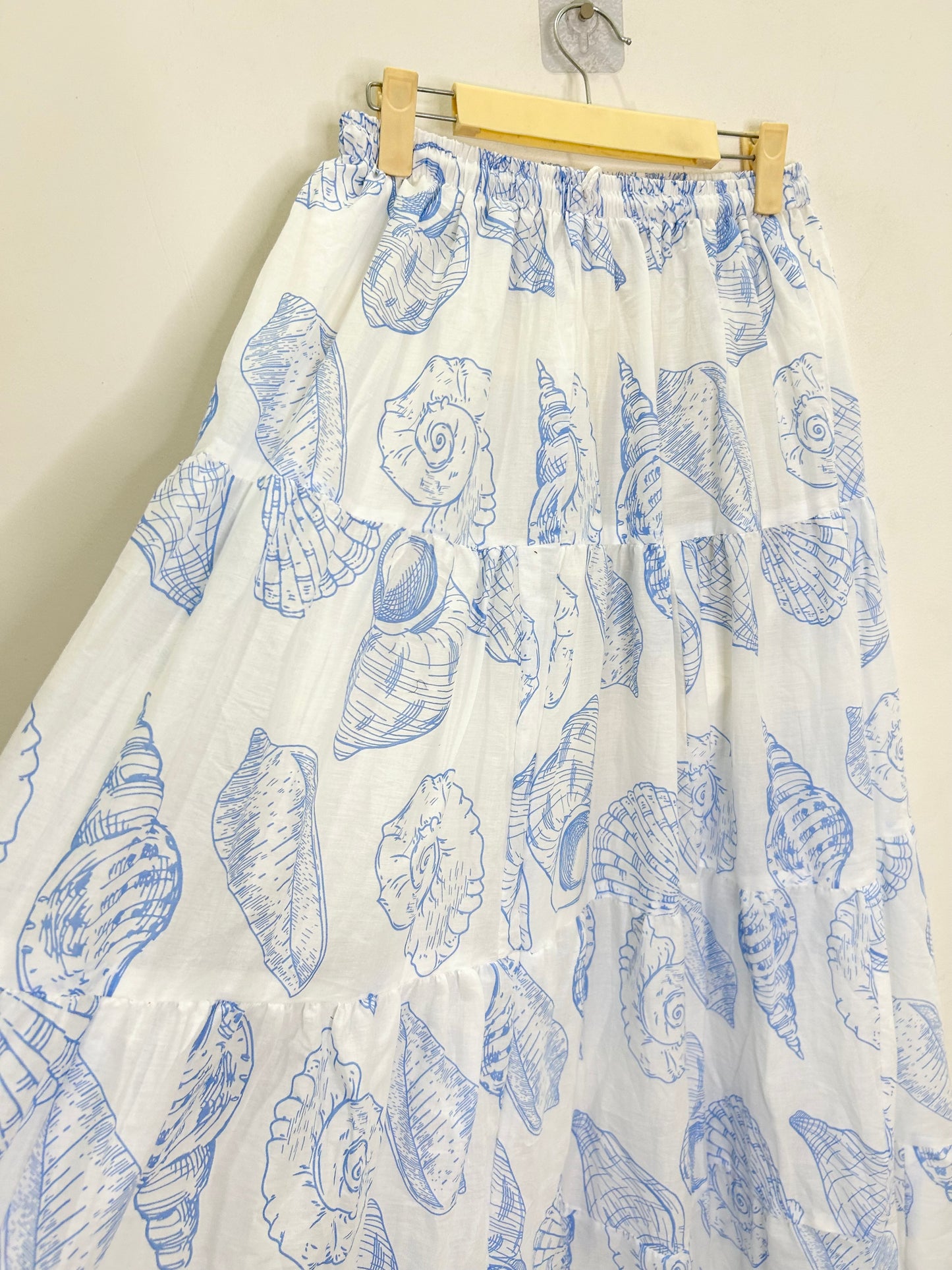 Shell Print Skirt